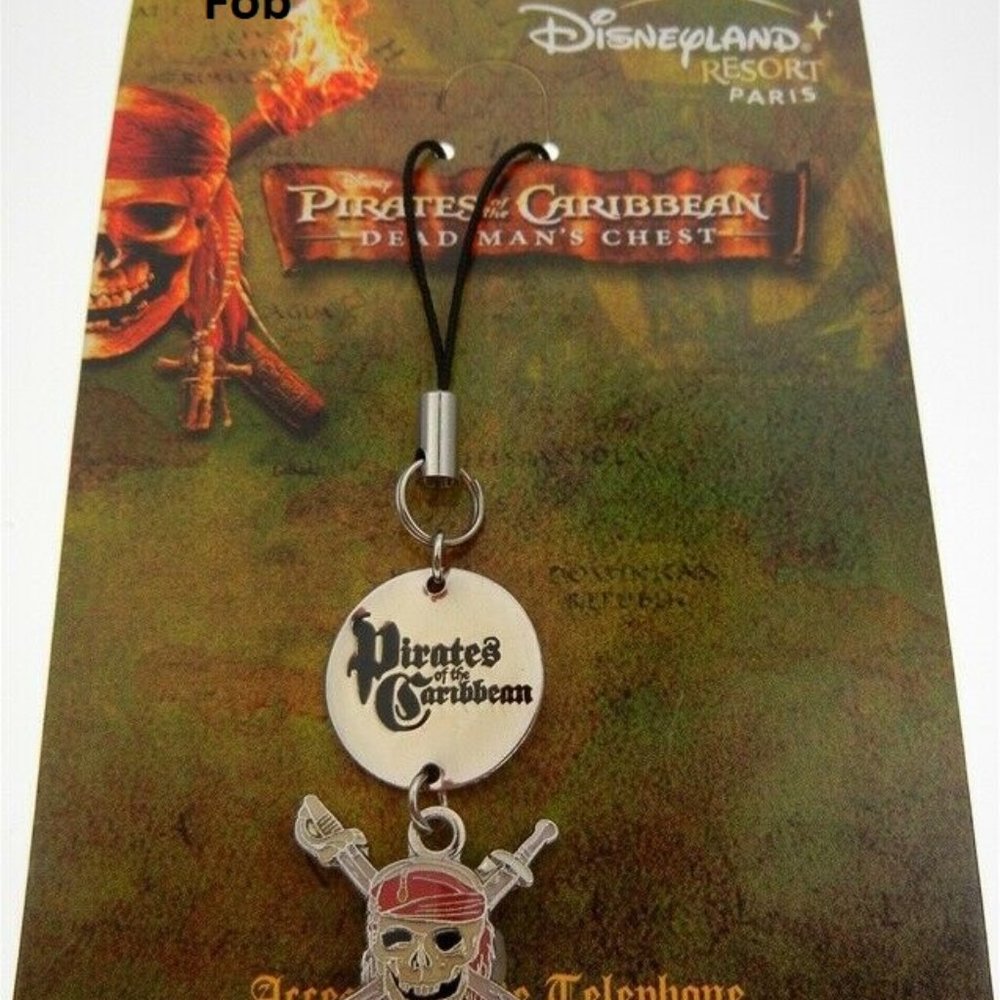 Disney Pirates of the Caribbean Phone Fob Keyring